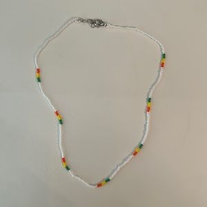 colorful beaded choker necklace